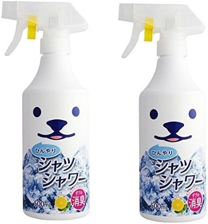 Amazon ひんやりシャツシャワー ５００ｍｌ ２個セット 消臭力アップ 衣類にスプレーするだけのヒンヤリ涼感スプレーです エステー スプレー
