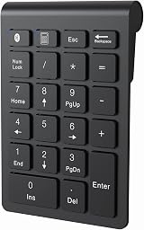 Cimetech Bluetooth Numpad 22 Keys Wireless Numeric Keypad Black view 1