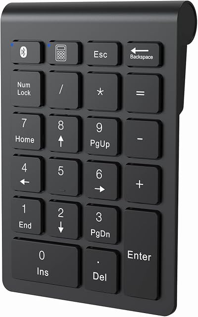 Cimetech Bluetooth Numpad 22 Keys Wireless Numeric Keypad Black