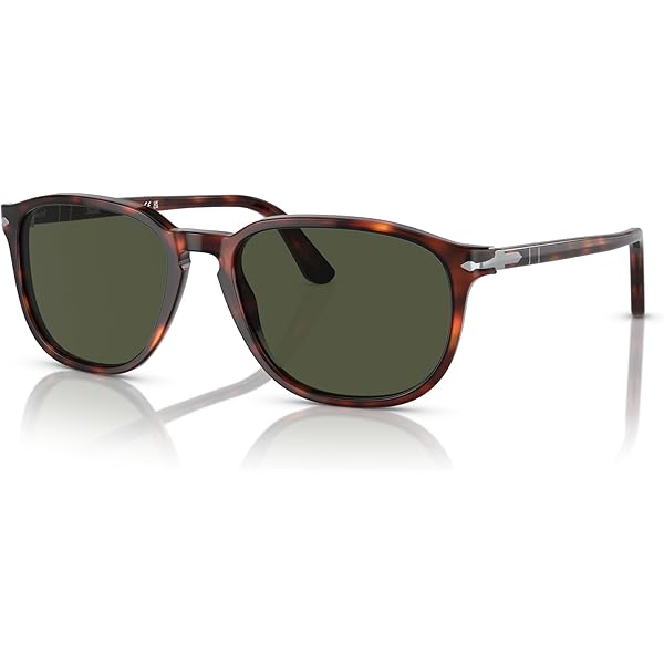 Amazon.com: Persol PO3231S Square Sunglasses, Black/Green