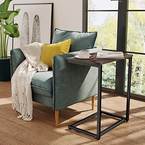 Homemaxs C Table Sofa Side End Table, Small Side Tables for Eating