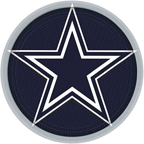 "Dallas Cowboys Collection" 9" Round, Party Plates Kitchen