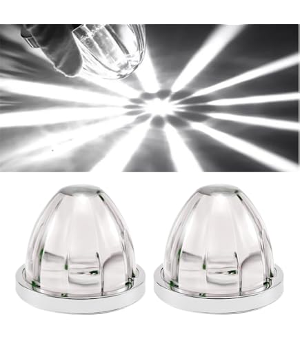 Clear Lens Warm White LED Light Marker Turn Signal Light Lamp w/Base