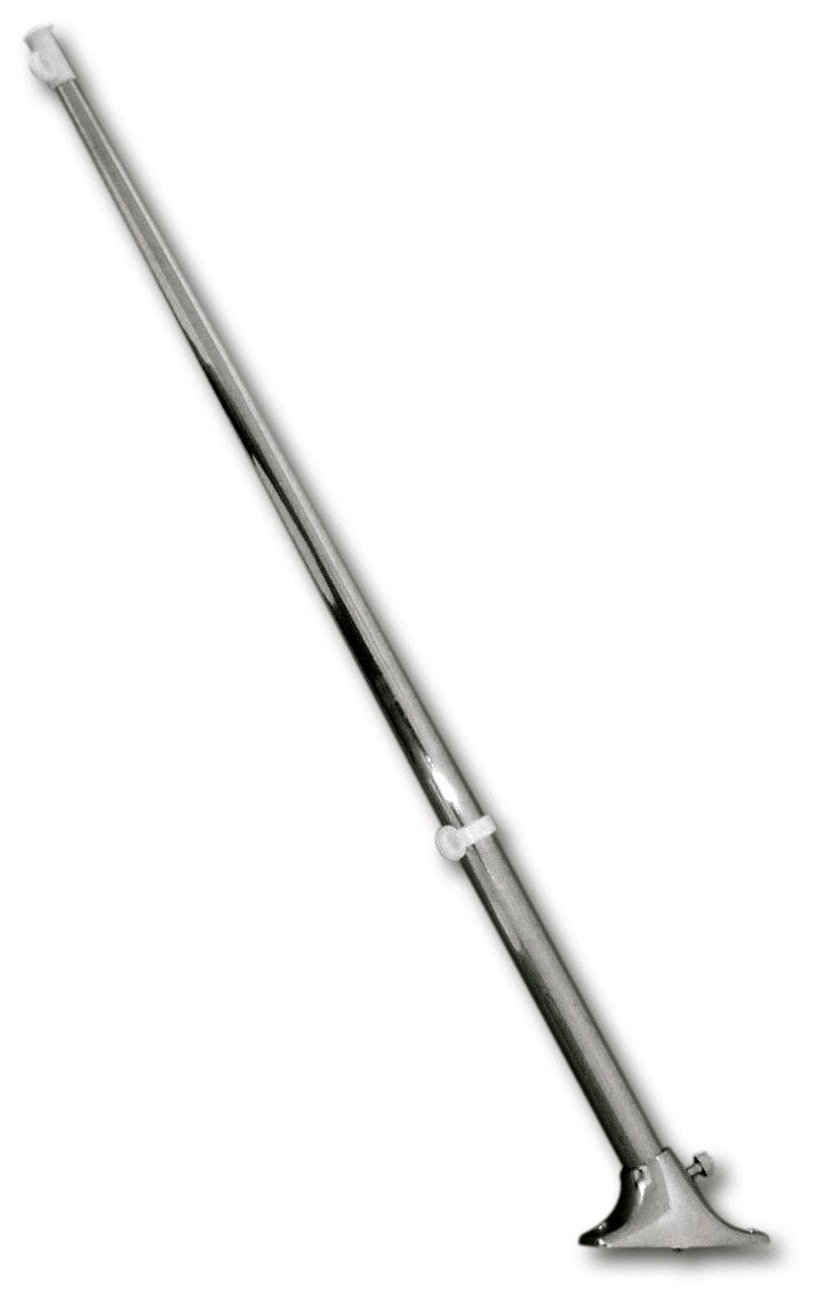 Osculati SS flagstaff 14 x 400 mm w/chromed-ABS base