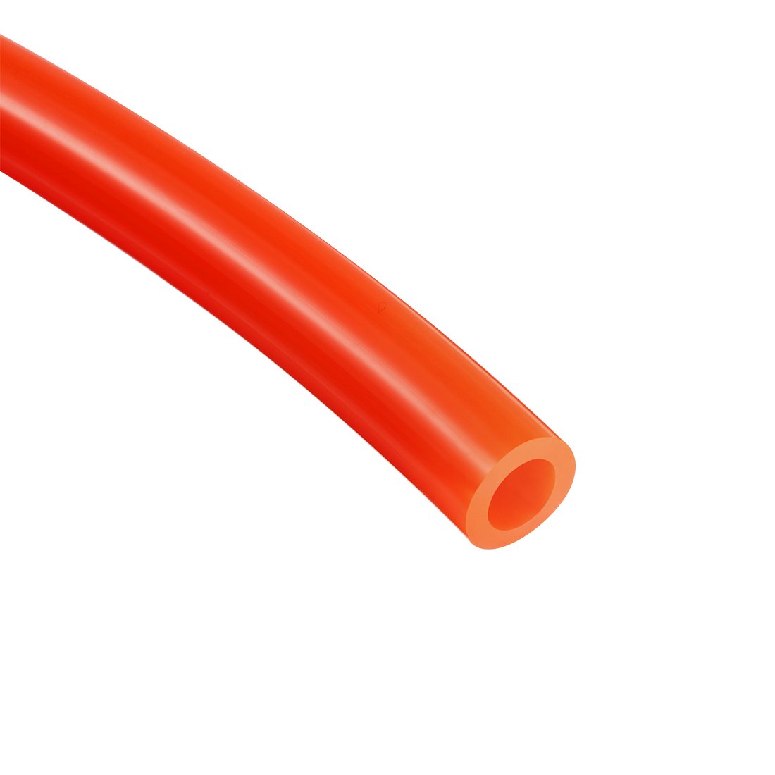 sourcing map Pneumatic Air Tubing, 8mm OD x 5mm ID 5 Meters 16ft PU Polyurethane Air Compressor Tube Hose Pipe Orange