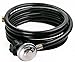 DOZYANT Vertical 12 Feet Propane Regulator and Hose Universal Grill Regulator Replacement Parts, QCC1 Hose and Regulator for Most LP Gas Grill, Heater and Fire Pit Table,3/8