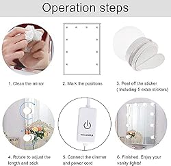 olalunule Led Vanity Lights for Mirror, Hollywood