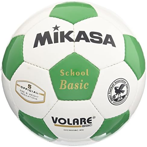 ミカサ Mikasa サッカーボール 5号 検定球 ホワイトグリーン Svc502sbc Wg ミカサ サッカーボール Amazon