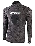 Cressi Mimetic Demon Spearfishing Rash Guard, Brown Camouflage, Large