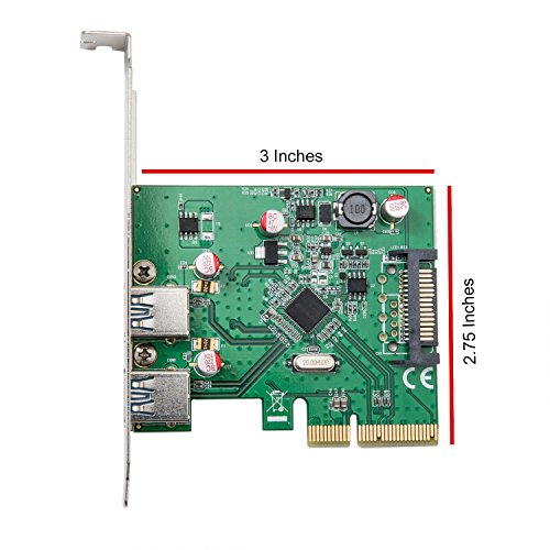 Syba SD-PEX20185 2 Port USB 3.1 Type-A PCI-E 3.0 x4 Card