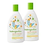 Babyganics Baby Bubble Bath, Orange Blossom, 12oz Bottle, (Pack of 2)