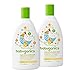 Babyganics Baby Bubble Bath, Orange Blossom, 12oz Bottle, (Pack of 2)