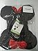 Mickey Mouse Ears Solid Black and Bow Minnie Headband for Boys and Girls Birthday Party or Celebrations (Pack of 6)