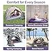OlarHike Twin Air Mattress with Electric Pump, Portable Air Bed Blow Up Mattress for Camping Car, Repair Patches | Pillow Included