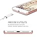 iPhone 7 Plus Case, BENTOBEN Sparkly Rhinestone Bling Hybrid Slim Hard Cover Laminated with Luxury Shiny Synthetic Leather Protective Case for iPhone 7 Plus (5.5 inch), Rose Gold