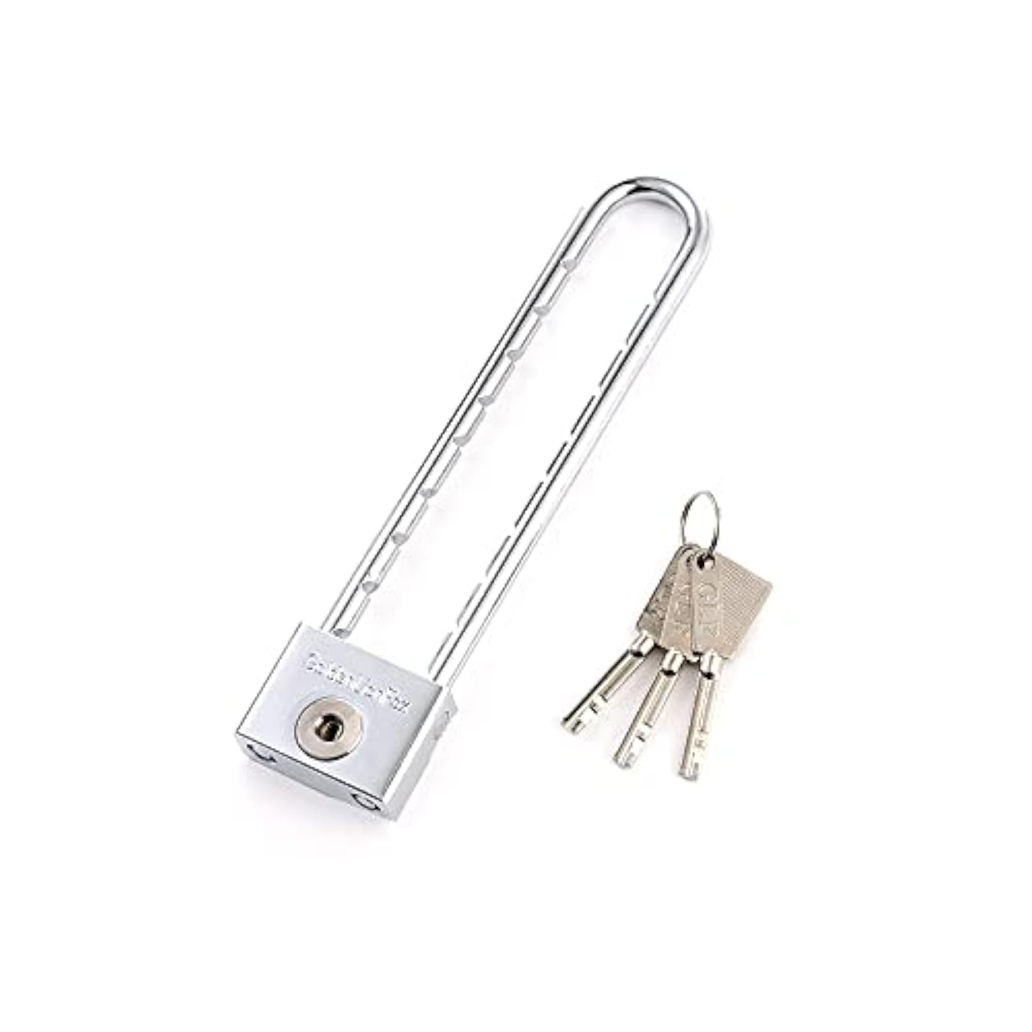 Wanlian Long Shackle Padlock - Long Padlock with Key Lock - Key Padlock - Door Lock Cabinet Lock Long Beam Padlock 200mm