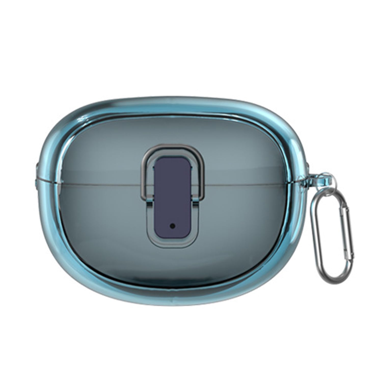 Photo 1 of [Upgrade Lock] Case for Bose Ultra Open Earbuds(2024), VAEKNVG Shock-Absorbing Protective Armor Cover for Bose Ultra Open Earbuds Accessories, TPU Hard Shell with Carabiner (Clear Blue)