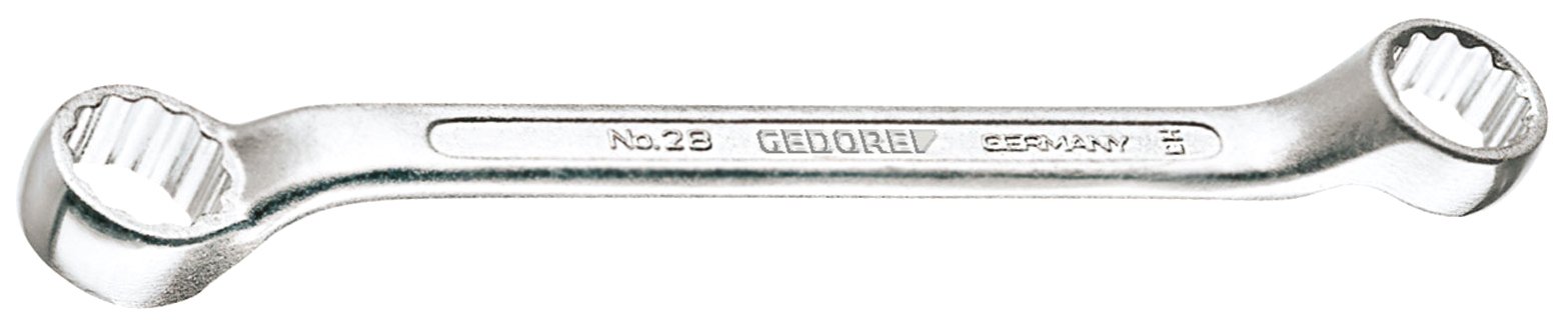 Gedore Double Ring Spanner Short, UD Profile 8 x 9 mm – 2 B 8 x 9