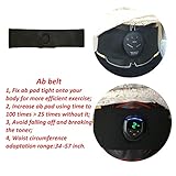 MUSCLE TONER ABS STIMULATOR Portable Muscle Trainer with Rhythm & Soft impulse - 6 Modes & 10 levels with Simple Operation - Ultimate abs stimulator for Men Women (Ab band)