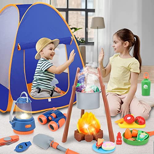 MITCIEN Kids Camping Toys Set with Tent,Camping Toys for Kids, Outdoor