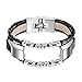 bayite Leather Bands Compatible with Fitbit Alta and Alta HR, Adjustable Metal Clasp Accessory Bracelet, Vintage 6.7