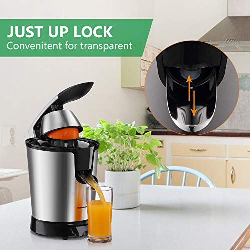 Homeleader Electric Citrus Juicer, Orange Juice Squeezer with Double