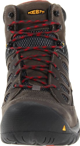 KEEN Utility Men's Tucson Mid Work Boot,Magnet/Chili Pepper, 11.5 D US - Thumbnail 4