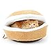 ShellKingdom Cat Bed,Creative Pet Bed for Kitty Cat and Small Dog（Beige，Hamburget）