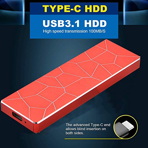 Externe Festplatte, Typ C, 1 TB, 2 TB, USB 3.1, tragbar, externe Festplatte, kompatibel für Mac, Laptop und PC (2 TB… – Bild 5