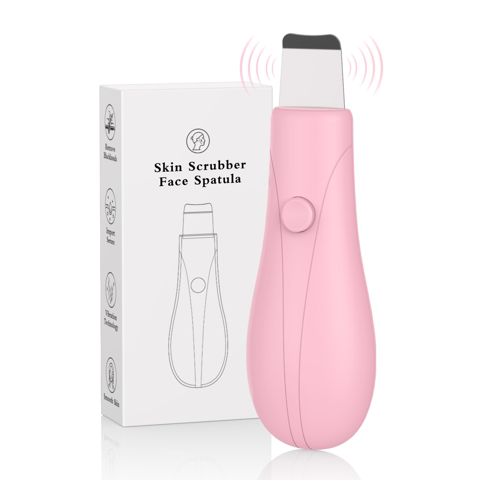 Photo 1 of Blackhead Remover Tools, Black Head Remover for Face and Nose, Deep Pore Cleaner for Daily Skin Care, Skin Care Tools for Men and Women, Travel Blackhead and Whitehead Removal (Pink)