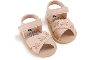 QWZban Infant Baby Boys Girls Summer Sandals Party Wedding Dress Flats Shoes Newborn Crib Shoes First Walkers Prewalkers 0-18 Months