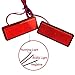 Qiorange 2X Rectangle Reflector Waterproof 24 LED Marker Tail Brake Stop Light Car Trailer Truck for RV,Trailer,Truck,UTE,UTV,ATV,Motorcycle (Red Rectangle)