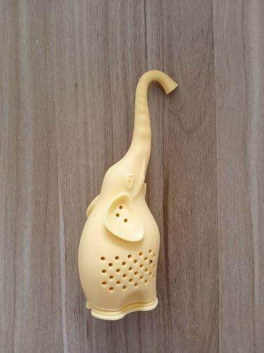 Feesy Silicone Tea Infuser, Creative Elephant Tea Strainer--Yellow