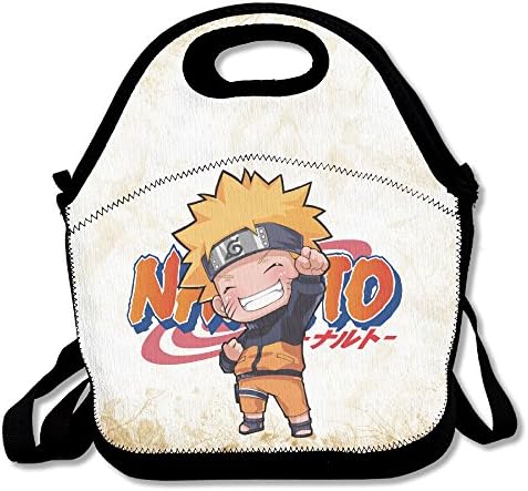 Naruto Shippuden Insulated Lunch Bag/ Backpack / Tote With Zipper, Carry Handle And Shoulder Strap For Adults Or Kids