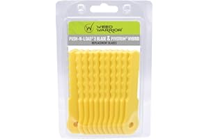 Weed Warrior Push-N-Load Nylon Replacement Blades for Push-N-Load Trimmer Head, 12 Count
