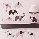 Carter's Wall Decals, Pink Elephant