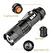 14500 Rechargeable Battery Flashlight Kit MECO Q5 7w 3 Modes Zoomable LED Flashlight With 2x 14500 Batteries and US Plug Charger, Black