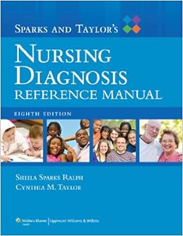 Sparks And Taylor S Nursing Diagnosis Reference Manual Sheila Sparks Ralph Rn Cynthia M Taylor Rn 9781451104646 Books Sparks And Taylor S Nursing Diagnosis Reference Manual Sheila Sparks Ralph Rn Cynthia M Taylor Rn 9781451104646 Books