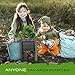 Grow Bags 10 Gallon 4 Pack l Garden Planting Smart Pots I Fabric Pots for Tomato and Planters I Natural Aeration for Growing Healthy Potato Vegetables and Plants l Heavy Duty for Nursery Gardening
