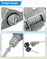 Front Door Lock Cylinder Set Kit with 2 Keys Fit