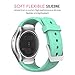 MoKo Gear S2 Watch Band, Soft Silicone Replacement Sport Band for Samsung Gear S2 (SM-R720 / SM-R730 ONLY) Smart Watch, NOT FIT S2 Classic (SM-R732 & SM-R735), NOT FIT Gear Fit2 Watch, Mint Green