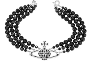 NIQNAY Saturn Pearl Necklace White Pearl Choker Necklace for Women Crystal Rhinestone Planet Necklace Gifts for Mum Wife Girlfriend Wedding Birthday Anniversary