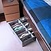 storageLAB Slim Under Bed Storage Containers, Adjustable Dividers for Shoes, Closet Organizers and Storage Bins, Space-Saving Underbed Organizers for Shoes and Accessories - 2 Pack, Gray
