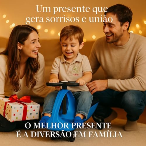 Carrinho Rolimã Infantil Carrinho de Rolimã Infantil Resistente, Seguro e Super Divertido Azul
