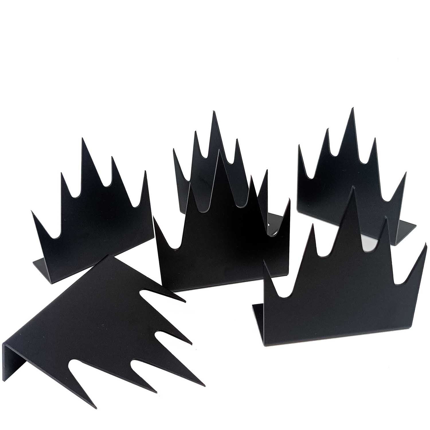 Deterrent Fence Wall Spikes with Screws Security Fence Spikes Outdoor Anti Climb Spikes for Keep Defenders Repellent Thief Away Home Security Improvement (Black) (12) ﻿