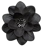 Claribel Flower Hair Clip (Black)