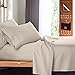 Empyrean King Size Sheet Set - 4 PC Super Soft Double Brushed Microfiber for King Bed - Hotel Luxury Cream Beige With 4 Corner Elastic Straps