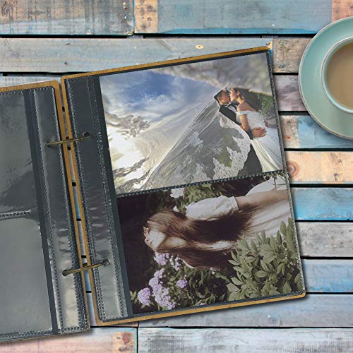 Schliersee Photo Album 4x6 Wooden Columbus's Voyage Cover Vintage Photo Book Hold 120 Photos - Thumbnail 3