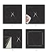 4 Pieces Leather Patch, Adhesive Backing Leather seat Patch for Repair Sofa, Car Seat, Jackets, Handbag, 13 by 7 Inch, Black