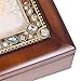 Faith Heart Inspirational Jewel Musical Music Jewelry Box with Dark Wood Finish Plays How Great Thou Art